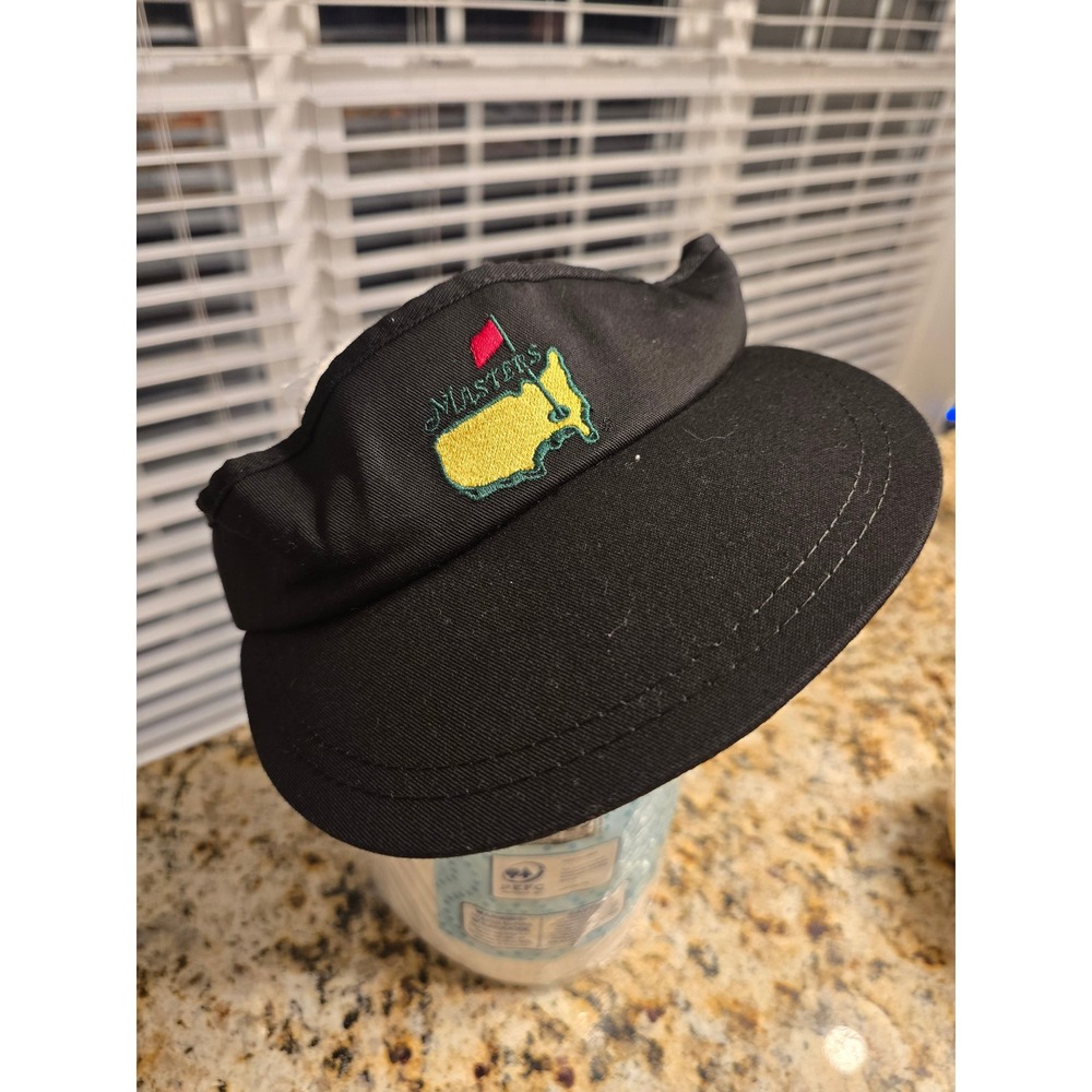 Masters Golf Visor American Needle Black Tournament Logo Adjustable Hat Mens